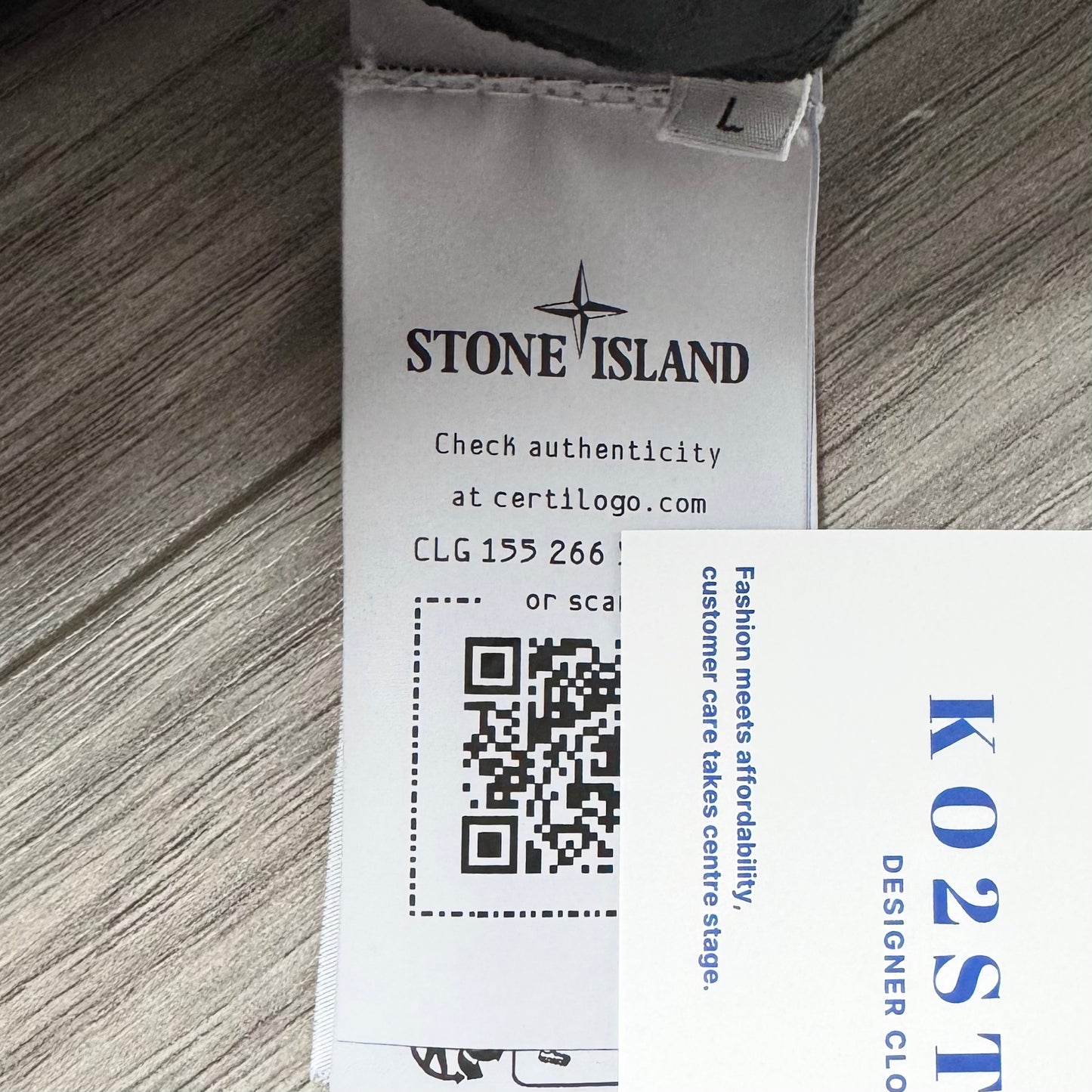 Stone Island Full Zip Badge Overshirt - Large ptp22.5”