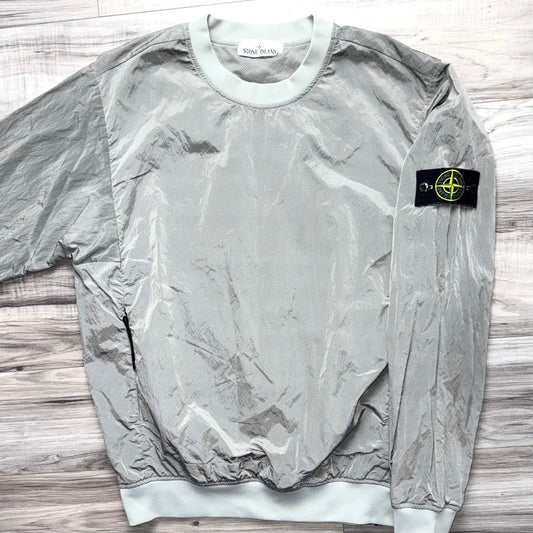 Stone Island Nylon Metal Pullover Badge Sweatshirt - Medium ptp22”