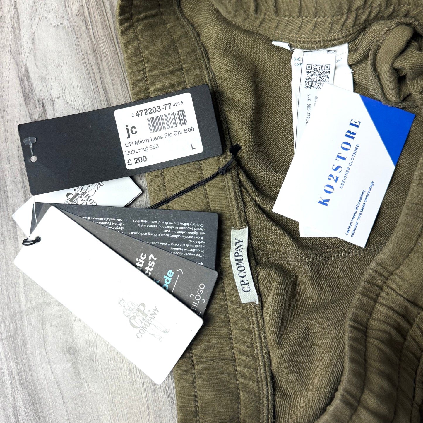 CP Company Fleece Lens Shorts - Large 34W