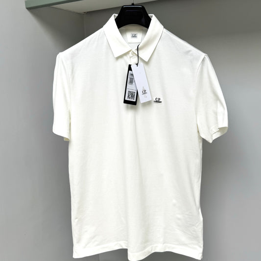 CP Company Stretch Piquet Logo Short Sleeve Polo Shirt - Large ptp21.5”
