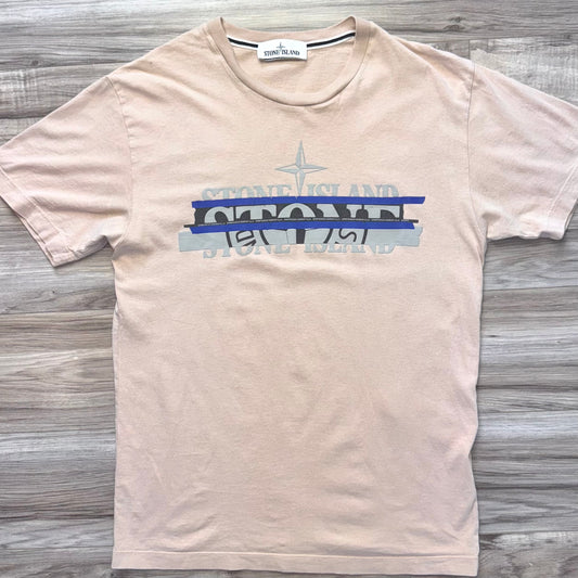 Stone Island Split Logo T shirt - Medium