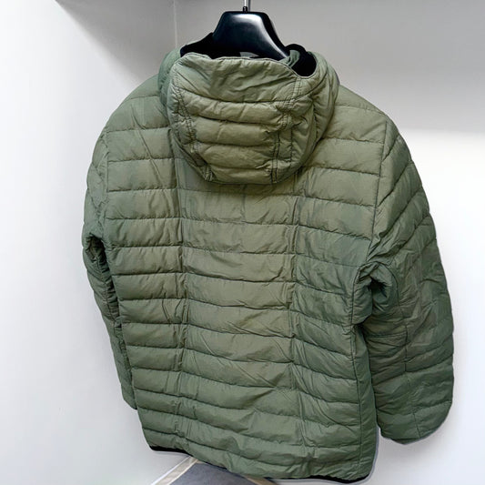 Stone Island O-Cotton / R-Nylon Tela Full Zip Badge Jacket - Medium ptp21”