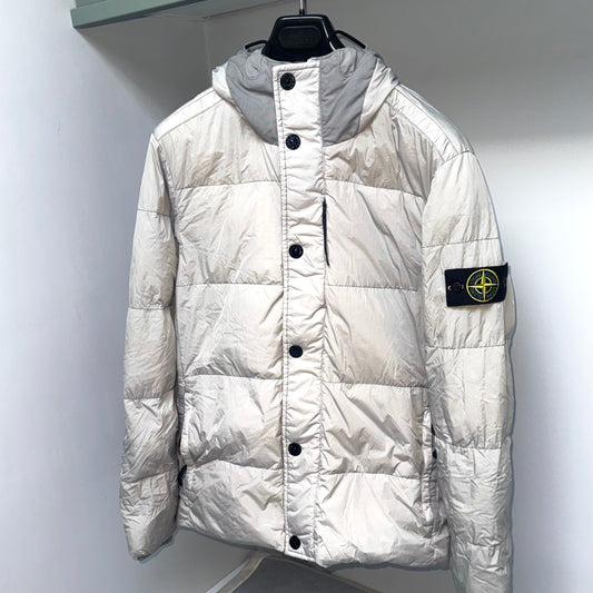 Stone Island Garment Dyed Crinkle Reps NY Down Badge Jacket - Large ptp22”