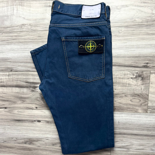 Stone Island Blue Denim Jeans - 33W 30L Skinny Fit