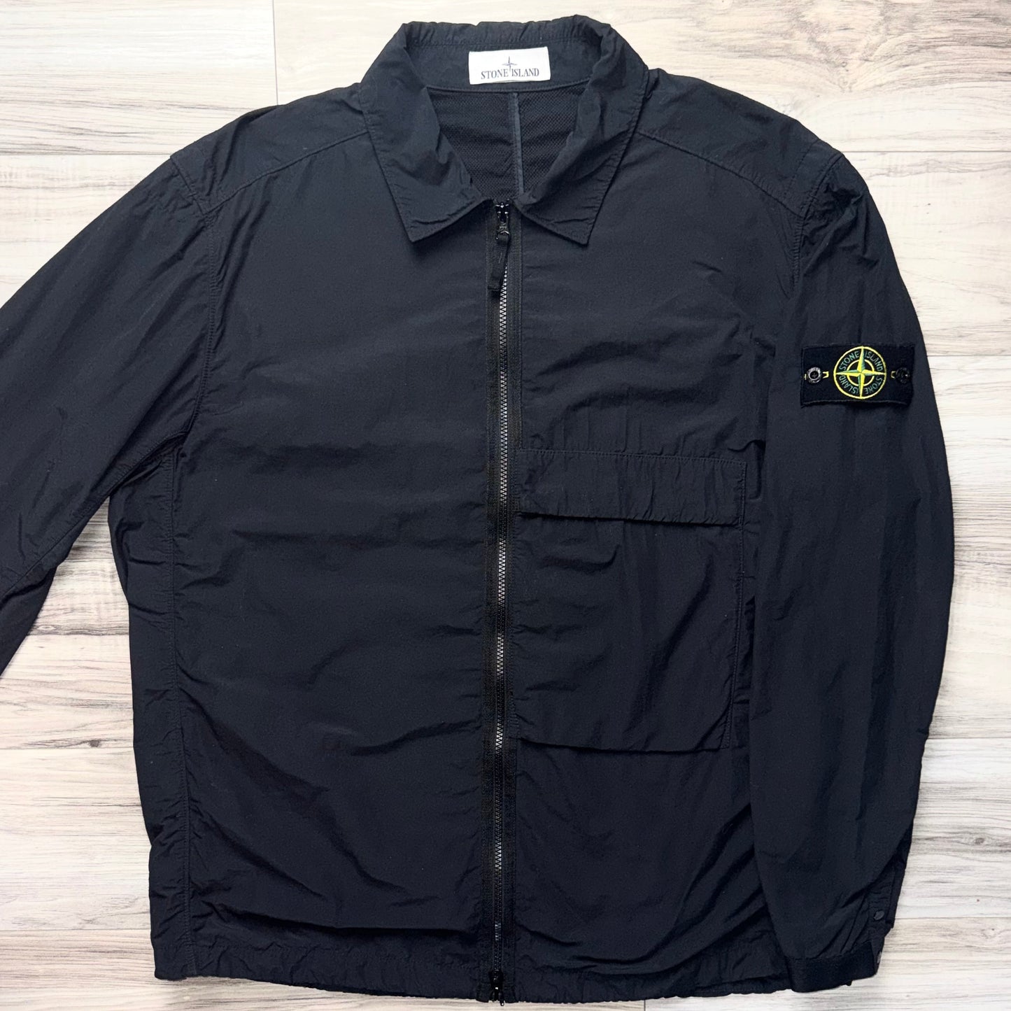 Stone Island Naslan Light Full Zip Badge Overshirt - XXL ptp25”