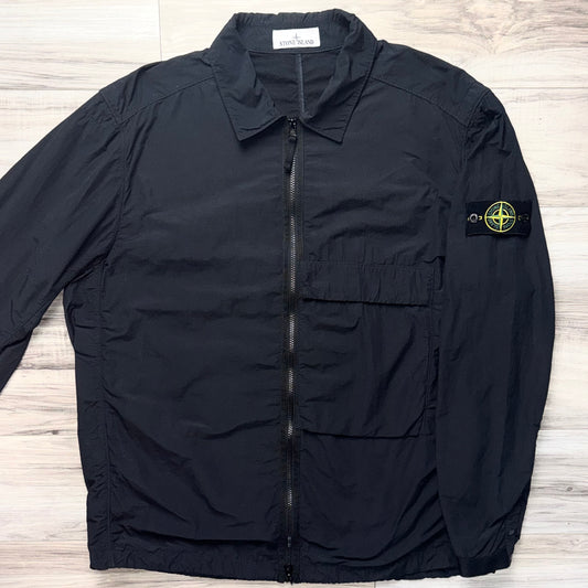 Stone Island Naslan Light Full Zip Badge Overshirt - XXL ptp25”