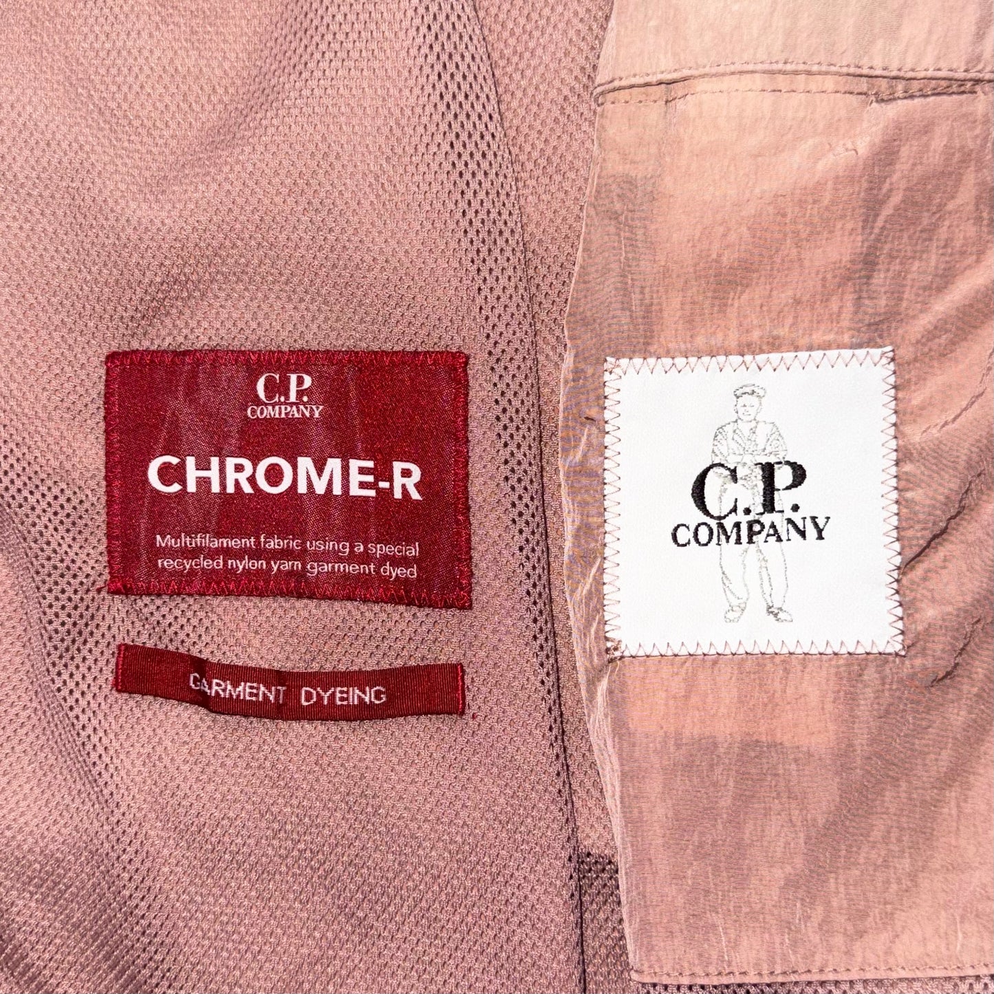 CP Company Chrome-R Nylon Lens Full Zip Overshirt - Large ptp22.5”