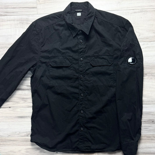 CP Company Gabardine Button Up Lens Overshirt - Large ptp21.5”