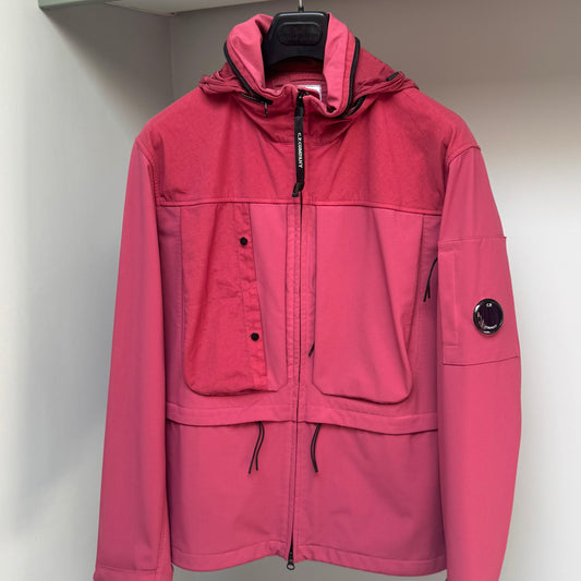 CP Company Pink GD Shell Full Zip Lens Jacket - Medium ptp22”