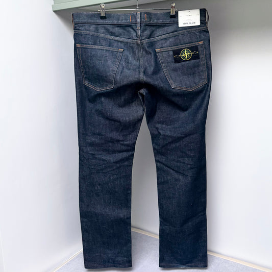 Stone Island Dark Blue Denim Jeans - 36W 31L Regular Tapered Fit