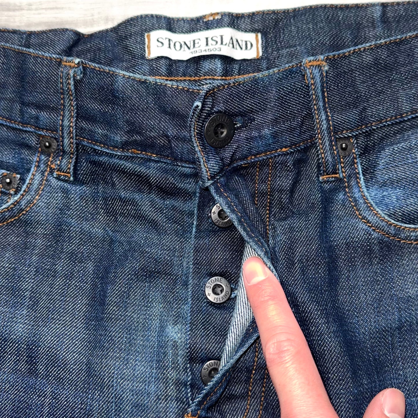 Stone Island Badge Jeans - 34W 30L