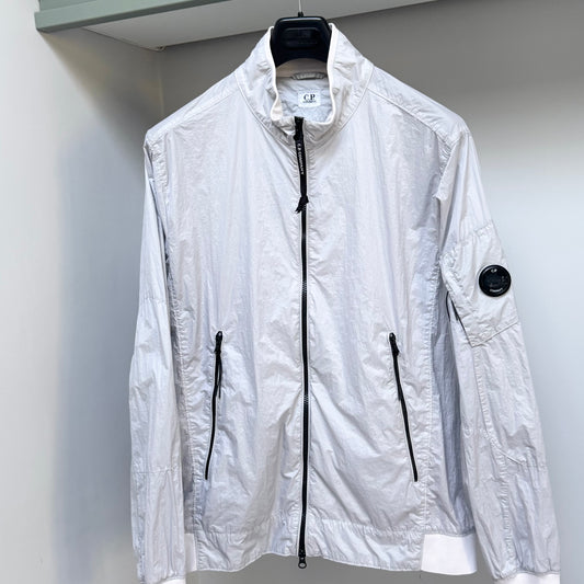 CP Company Grey Nyfoil Nylon Full Zip Lens Jacket - XL ptp23.5”