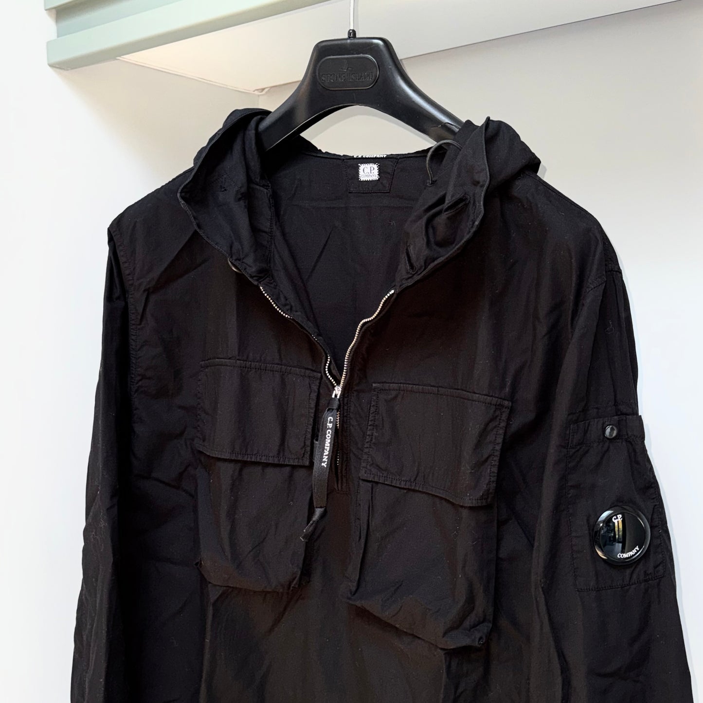 CP Company Hooded Cotton Ripstop Pullover Lens Smock - Medium ptp21.5”