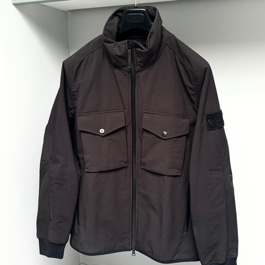Stone Island Polyester Stretch 5L Ghost Piece Badge Jacket - Large ptp23”