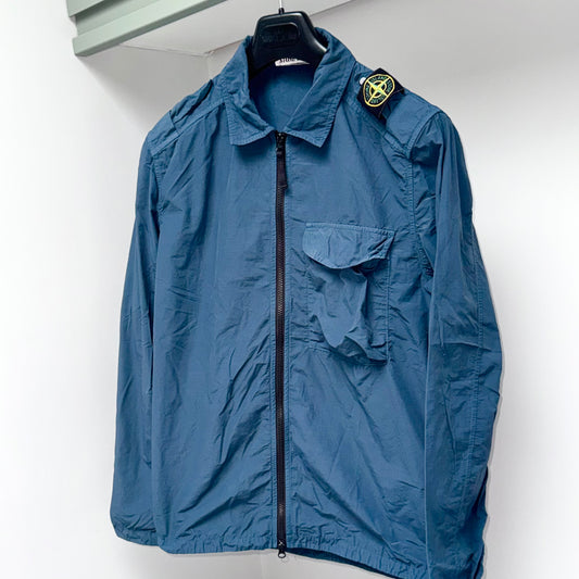 Stone Island Naslan Full Zip Shoulder Badge Overshirt - Medium ptp21.5”