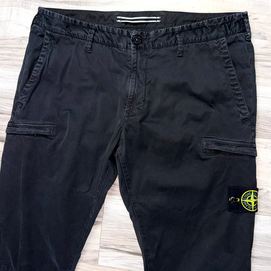 Stone Island Badge Cargo Trousers - 36W 34L