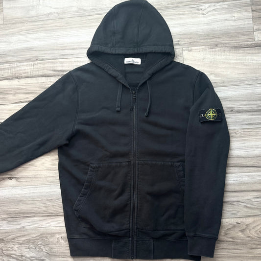 Stone Island Full Zip Badge Hoodie