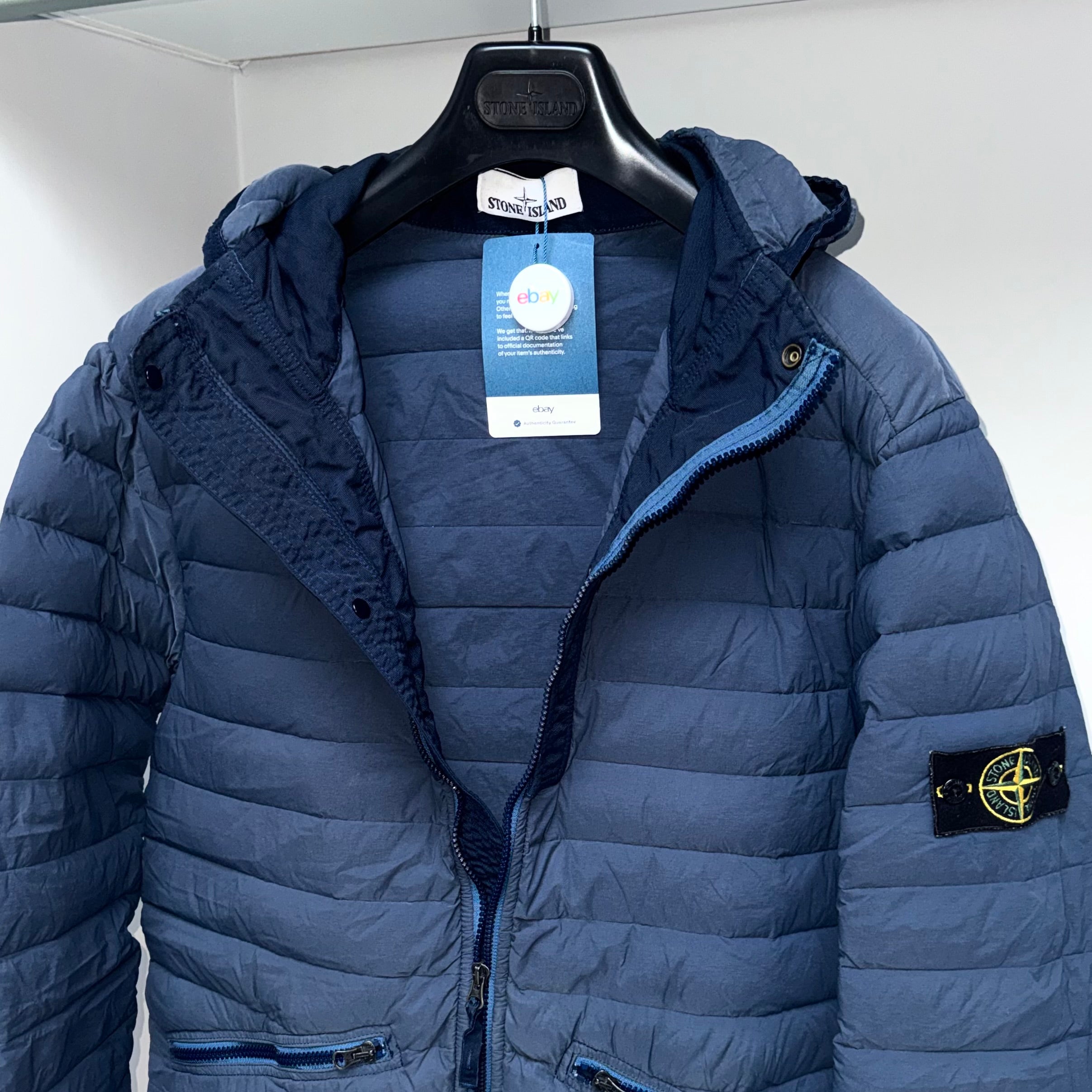 Stone Island Loom Woven Down Chambers Stretch Nylon-TC Full Zip