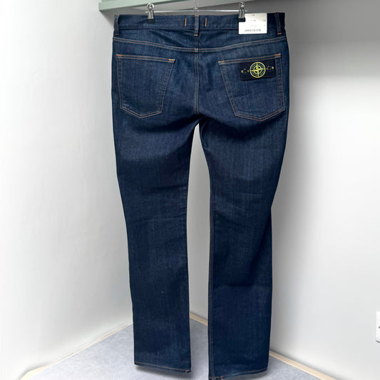 Stone Island Dark Blue Denim Jeans - 36W 31L Skinny Fit