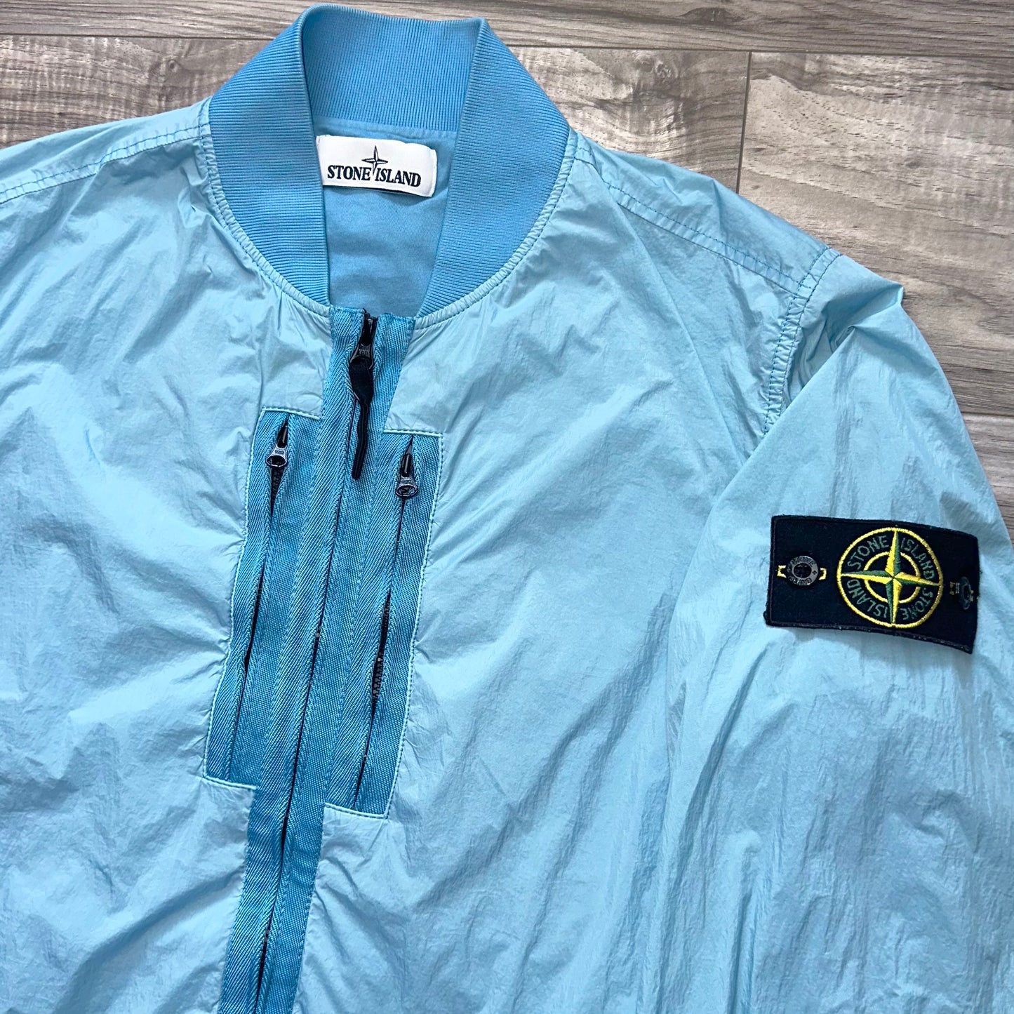 Stone Island Garment Dyed Crinkle Reps NY Badge Jacket