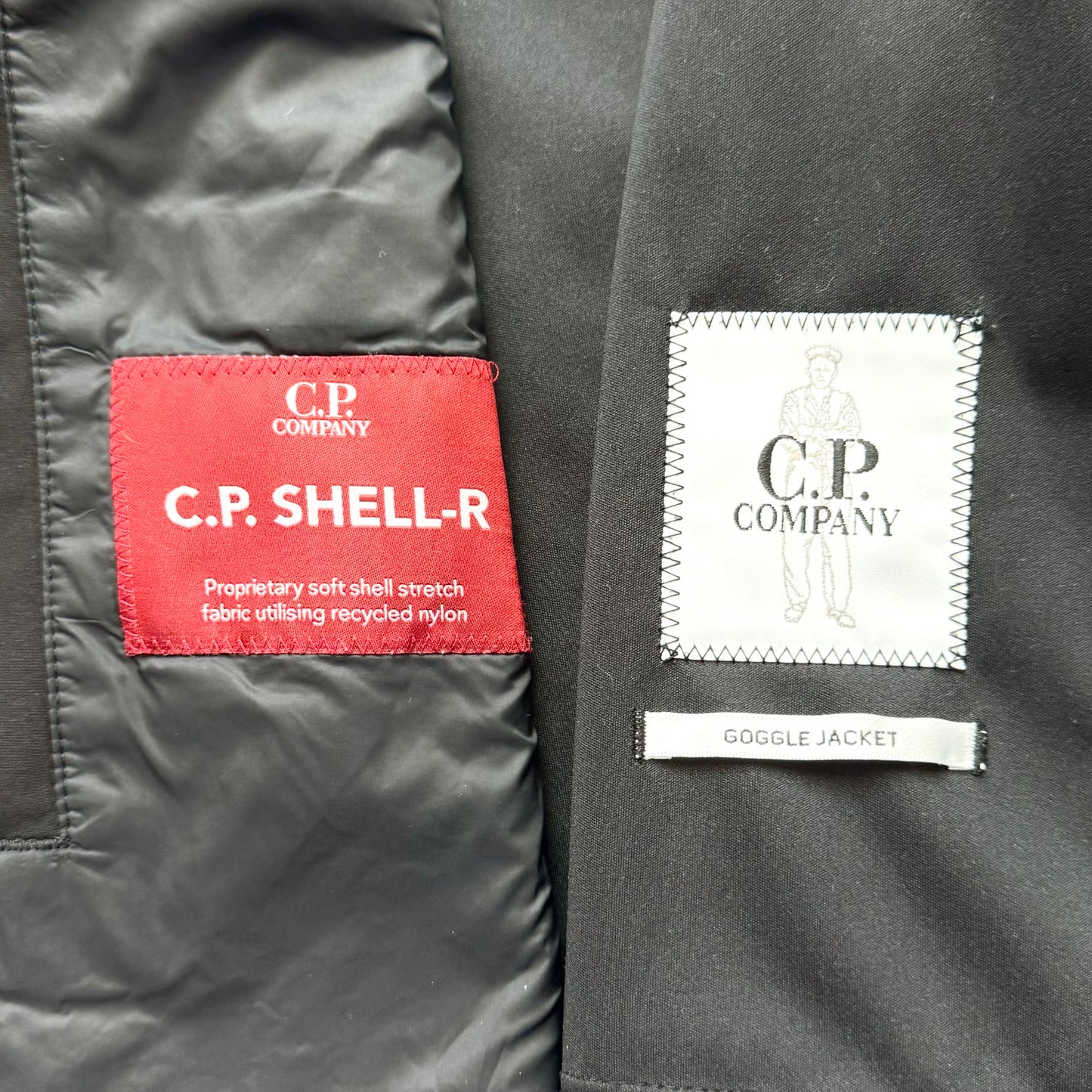 CP Company Shell-R Full Zip Goggle Jacket - Large ptp22”
