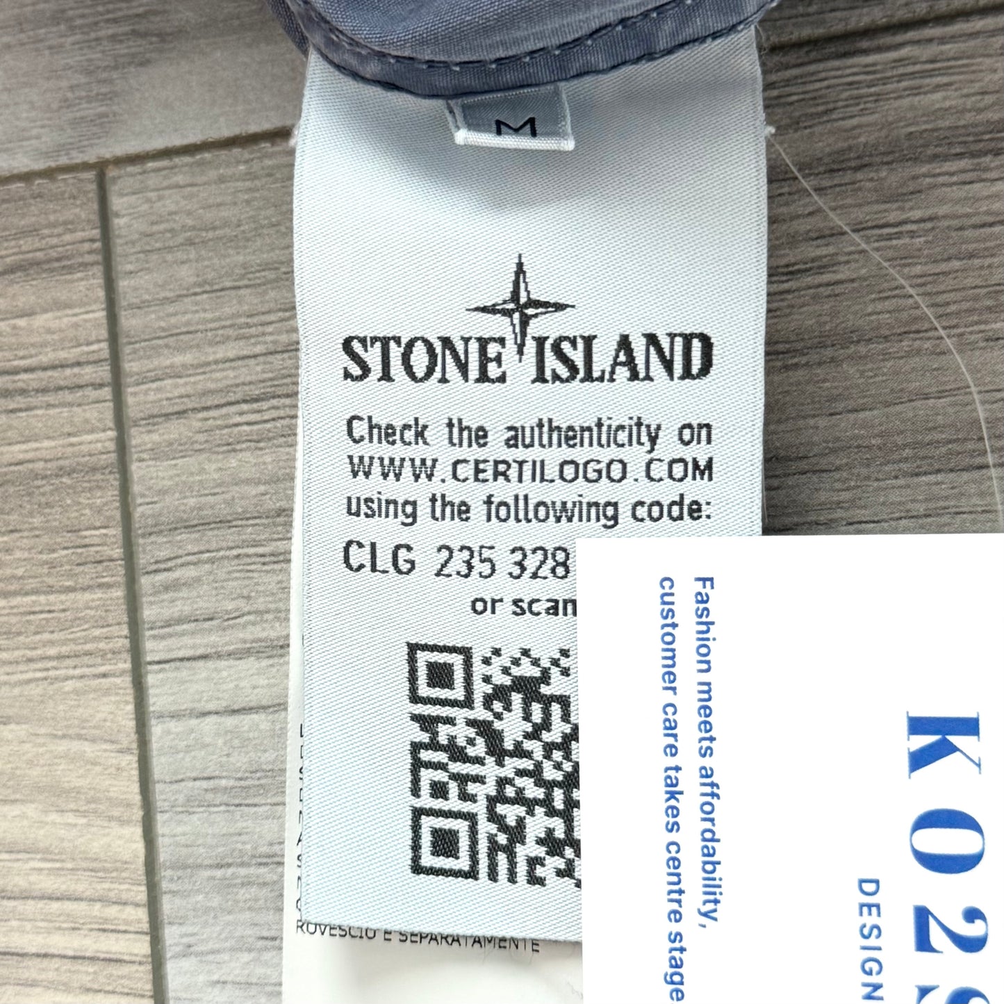 Stone Island Full Zip Badge Overshirt - Medium ptp21”