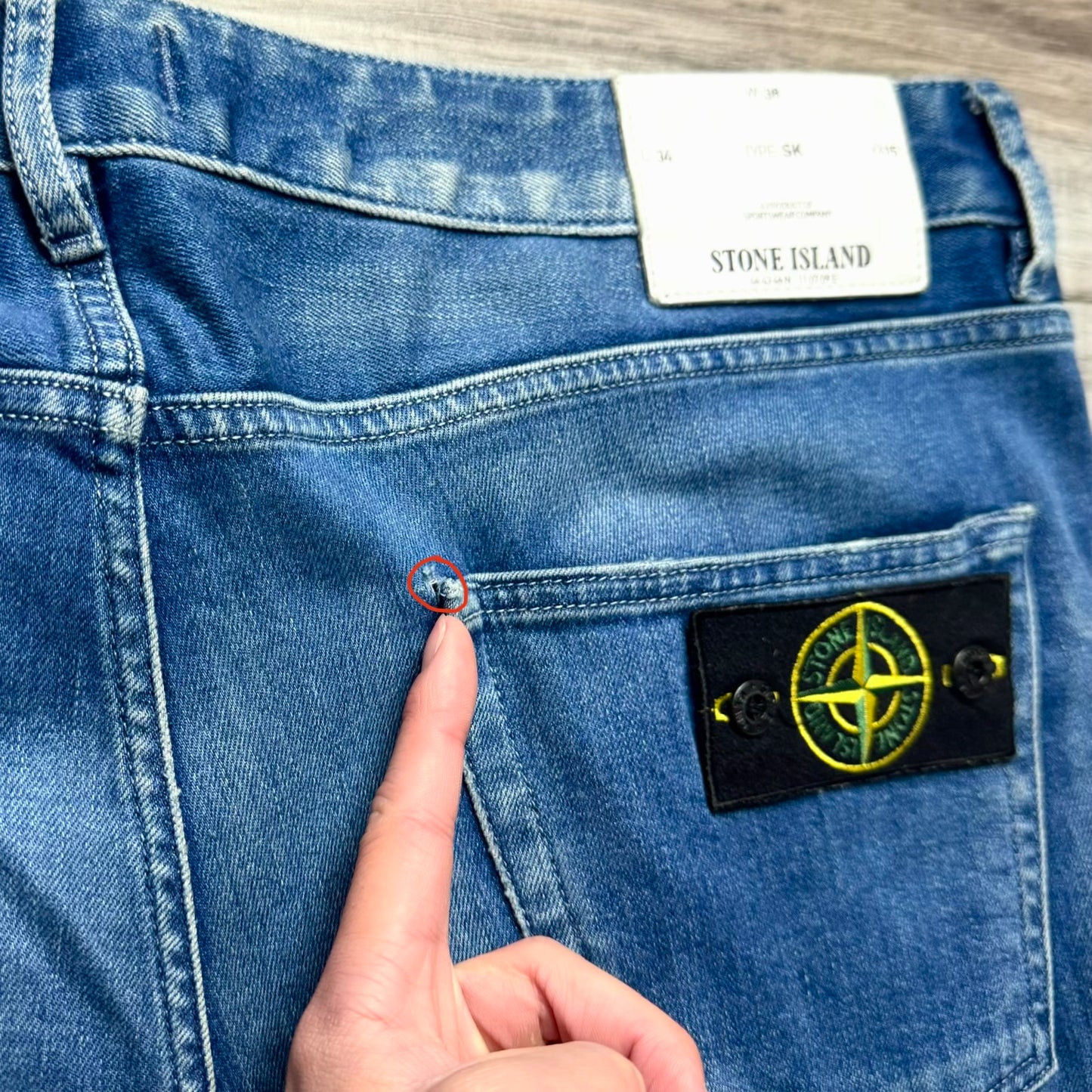 Stone Island Badge Jeans - 38W 32L
