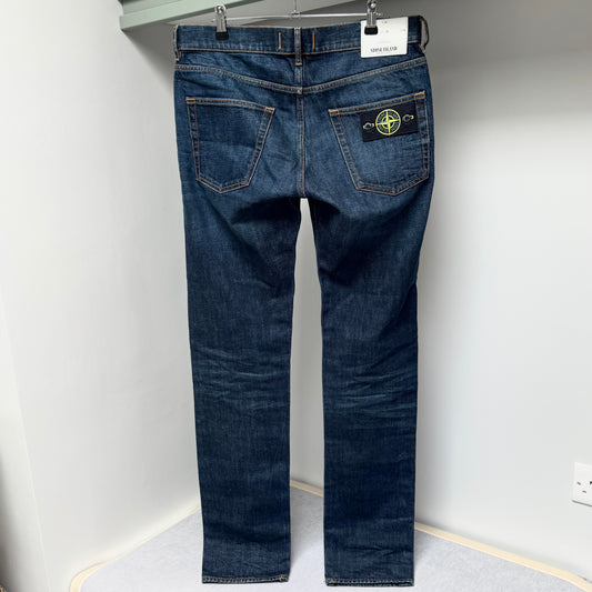 Stone Island Blue Denim Jeans - 32W 34L Slim Fit
