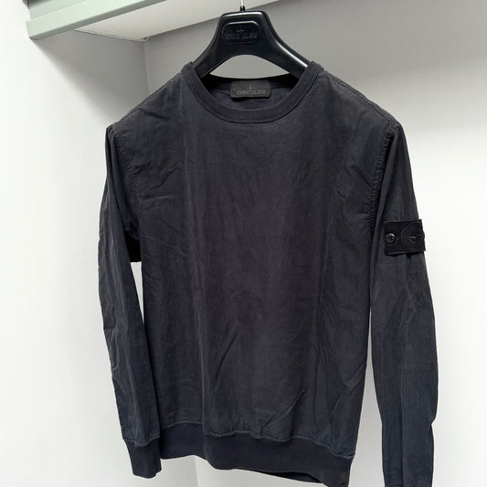 Stone Island Ghost Resin Pullover Badge Sweatshirt - Small ptp21.5”