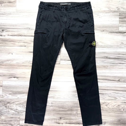 Stone Island Badge Cargo Trousers - 36W 34L