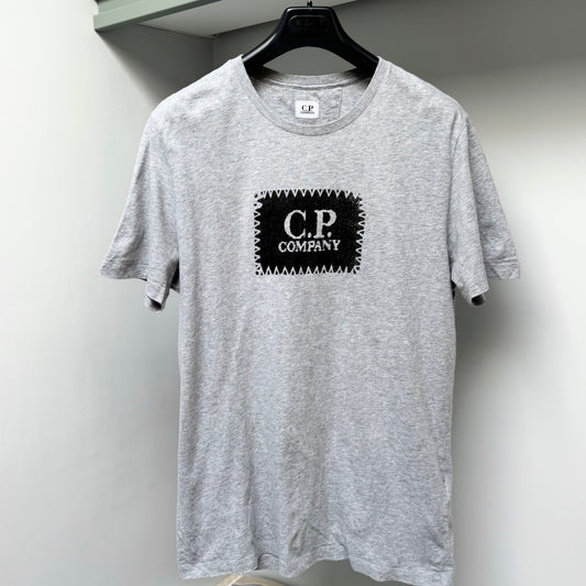 CP Company Grey Logo T shirt - Medium