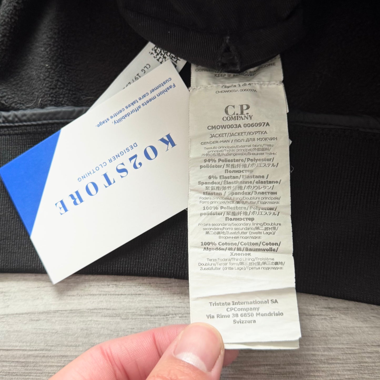 CP Company Shell-R Full Zip Lens Jacket - Small ptp20.5”