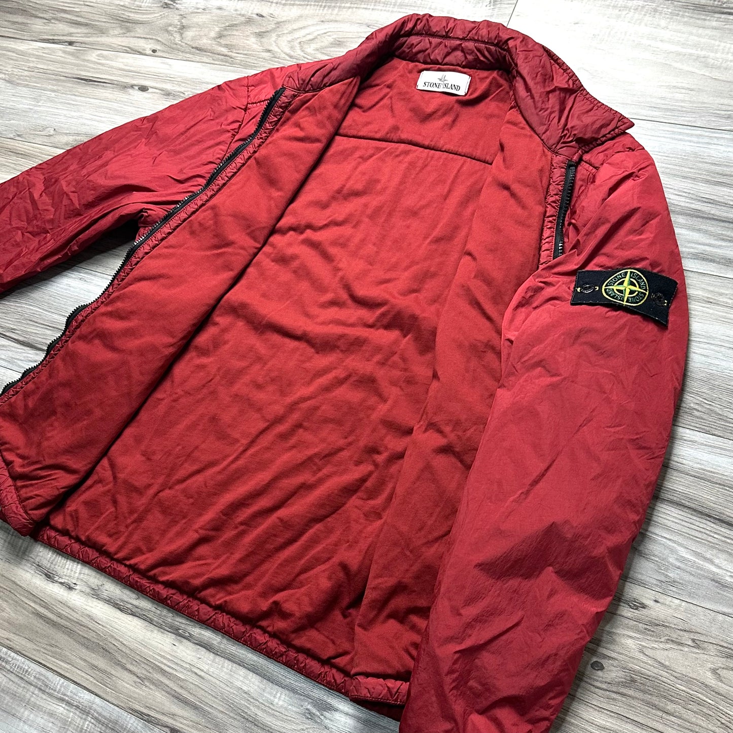 Stone Island Garment Dyed Crinkle Reps NY Badge Jacket