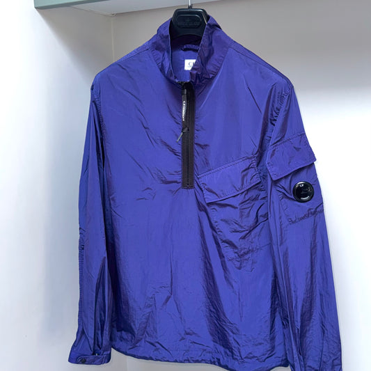 CP Company Chrome Nylon Half Zip Pullover Lens Smock Overshirt - Medium ptp21.5”