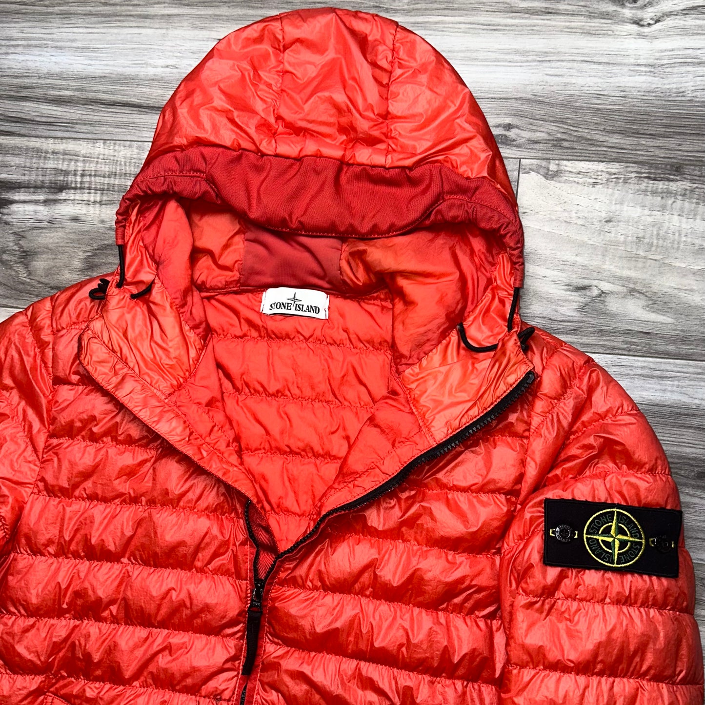 Stone Island Garment Dyed Down 26 GR X SQM N Badge Jacket