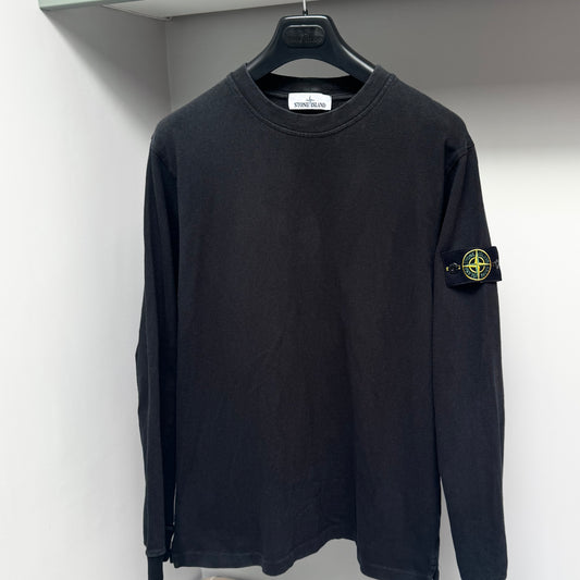 Stone Island Black Lightweight Pullover Sweatshirt - XL ptp22”