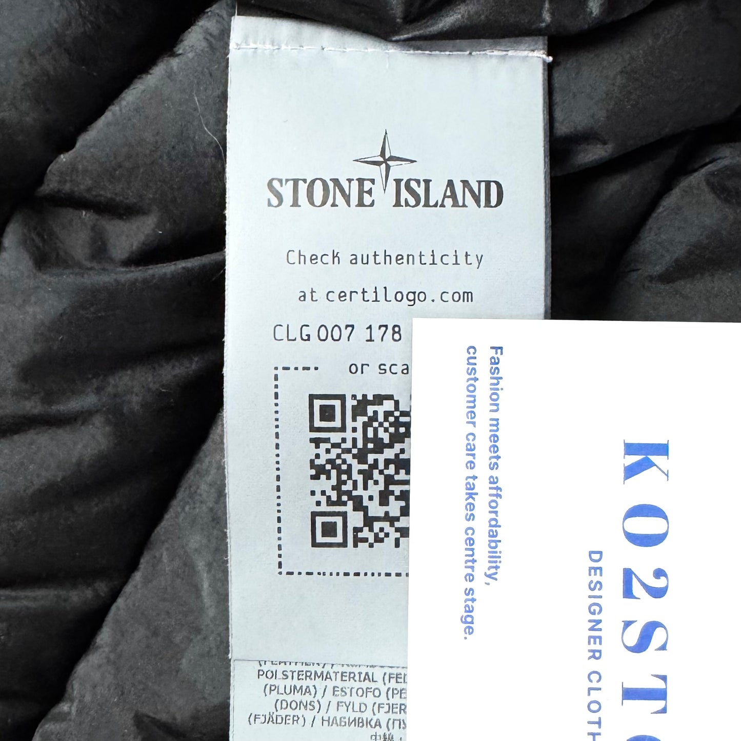 Stone Island Loom Woven Chambers R-Nylon Down-TC Badge Jacket - Small ptp20.5”