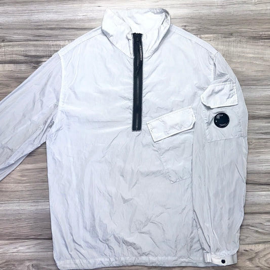 CP Company Chrome Nylon Half Zip Lens Smock