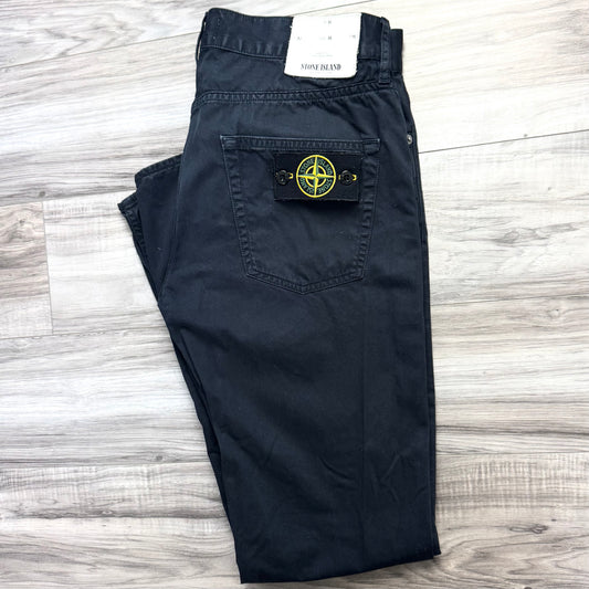 Stone Island Navy Blue Chinos - 32W 32L Slim Fit