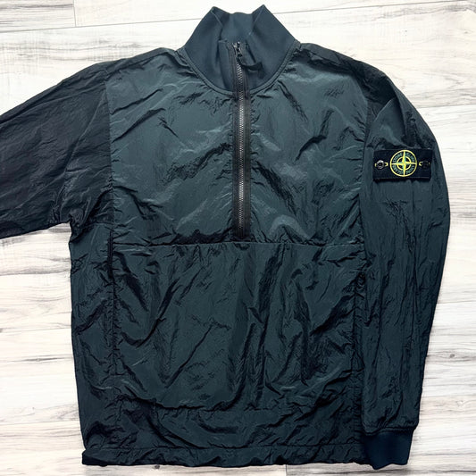 Stone Island Nylon Metal Half Zip Pullover Badge Smock - Medium ptp22”