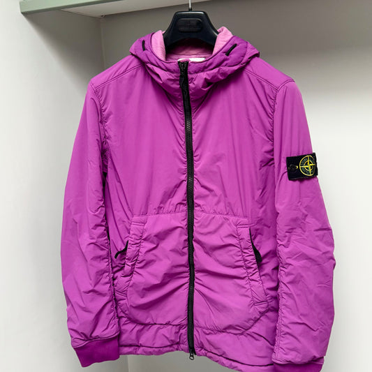 Stone Island Comfort Tech Composite Polartec Alpha Technology Full Zip Badge Jacket - Medium ptp21.5”