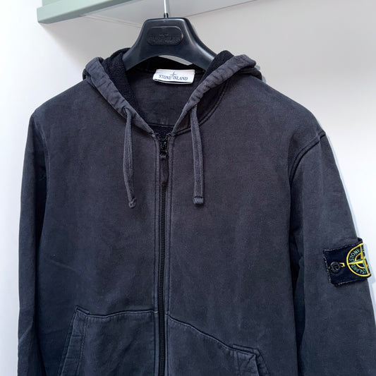 Stone Island Full Zip Badge Hoodie - Medium ptp21"