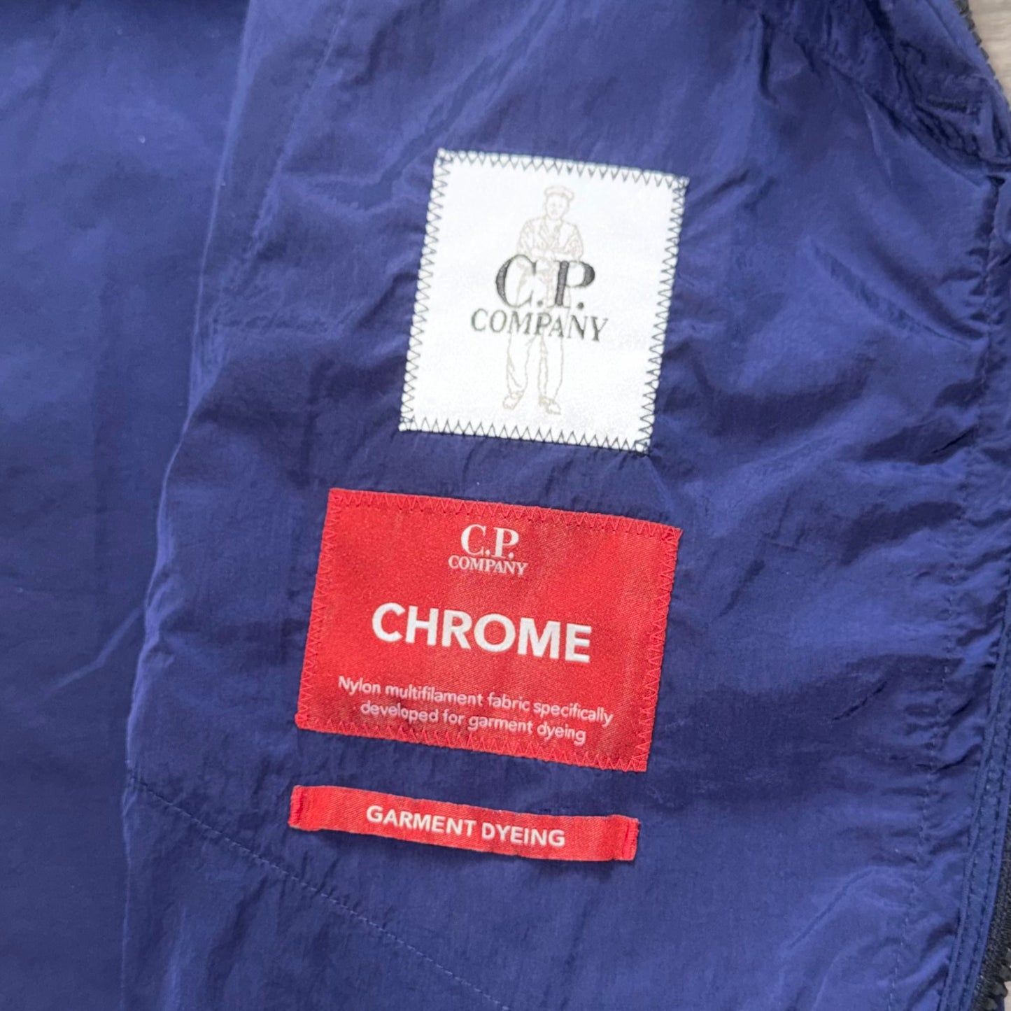 CP Company Chrome Nylon Lens Full Zip Overshirt - Large ptp22”