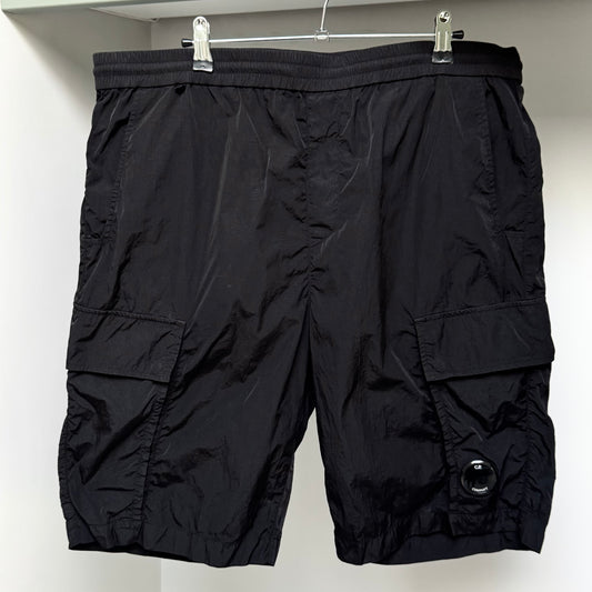 CP Company Black Chrome-R Nylon Lens Cargo Shorts - XXL 38W