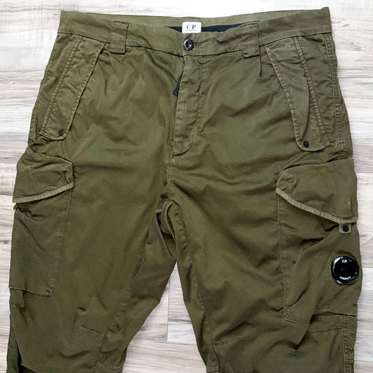 CP Company Stretch Sateen Lens Cargo Trousers - 36W 30L