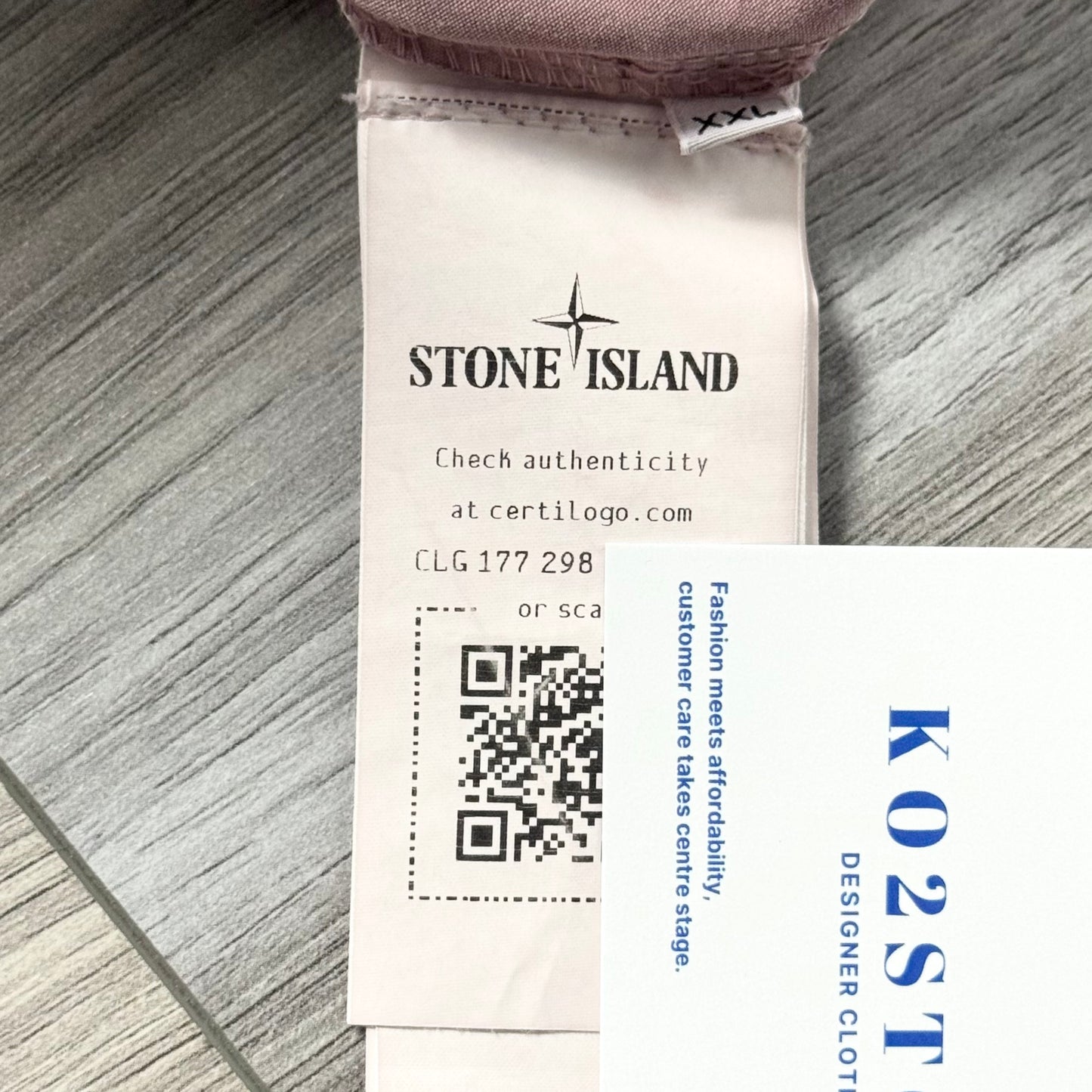 Stone Island Full Zip Badge Overshirt - XXL ptp24.5”