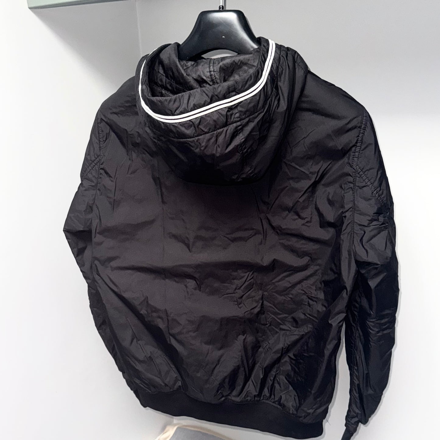 Stone Island Garment Dyed Crinkle Reps NY With Primaloft-TC Full Zip Badge Jacket - Small ptp21”