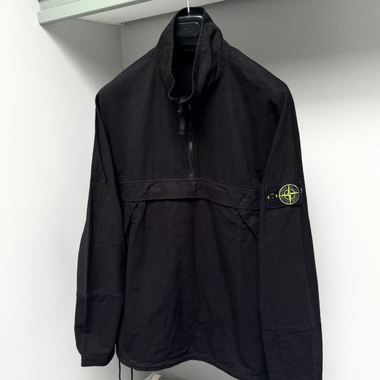 Stone Island Ripstop Quarter Zip Pullover Badge Smock - Large ptp25.5”