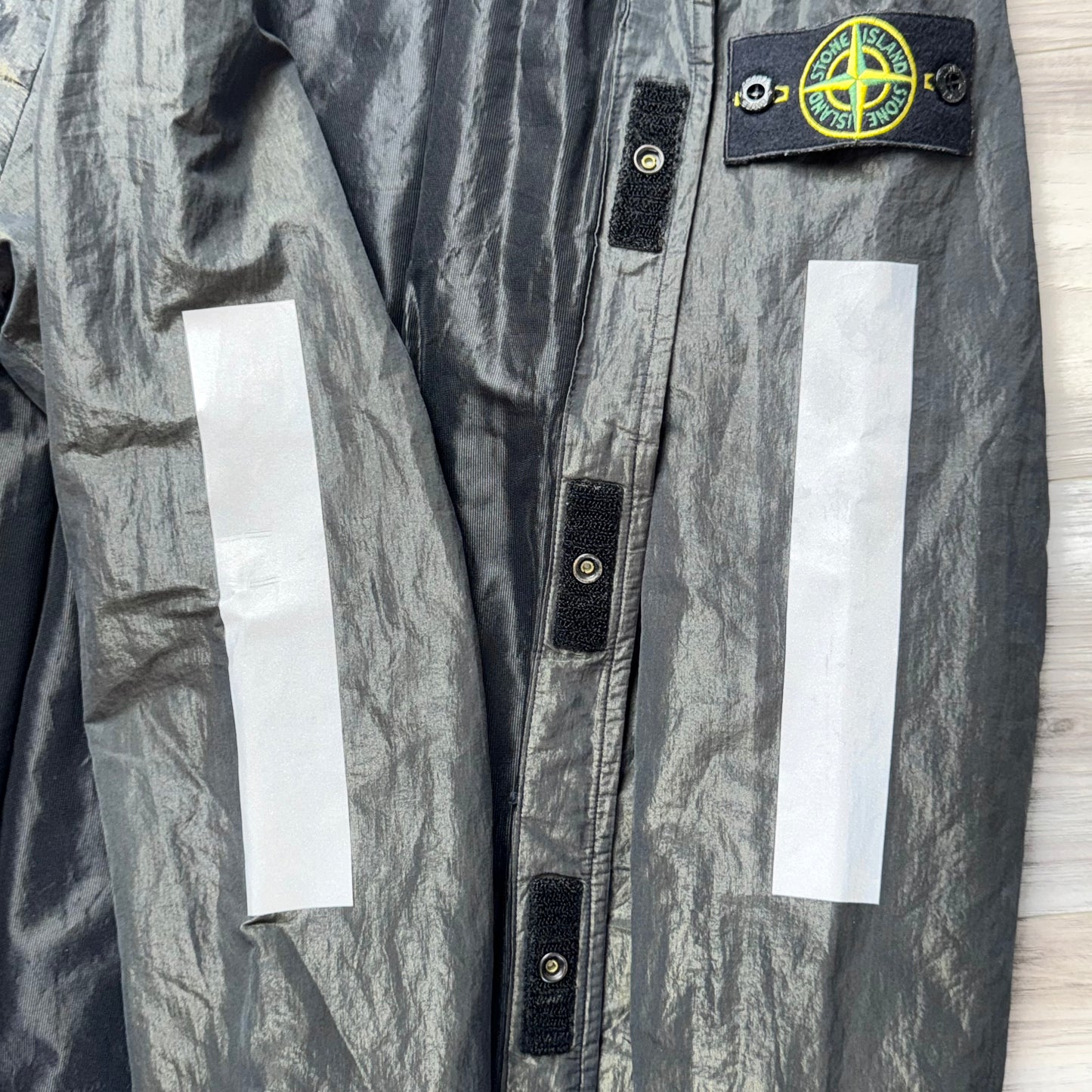 Stone Island Reflective Cotton Metal GD Badge Overshirt - Medium