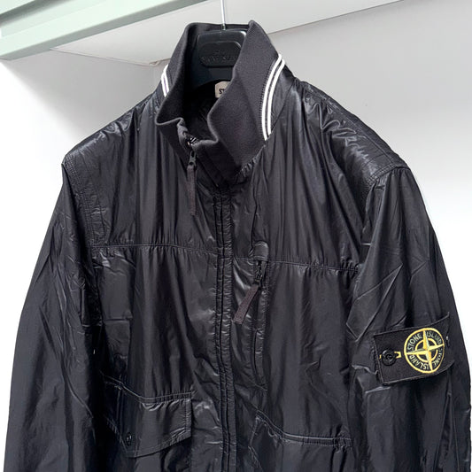 Stone Island Micro Rip Stop 7 Den / Tyvek Shield Badge Jacket - Medium ptp21.5"